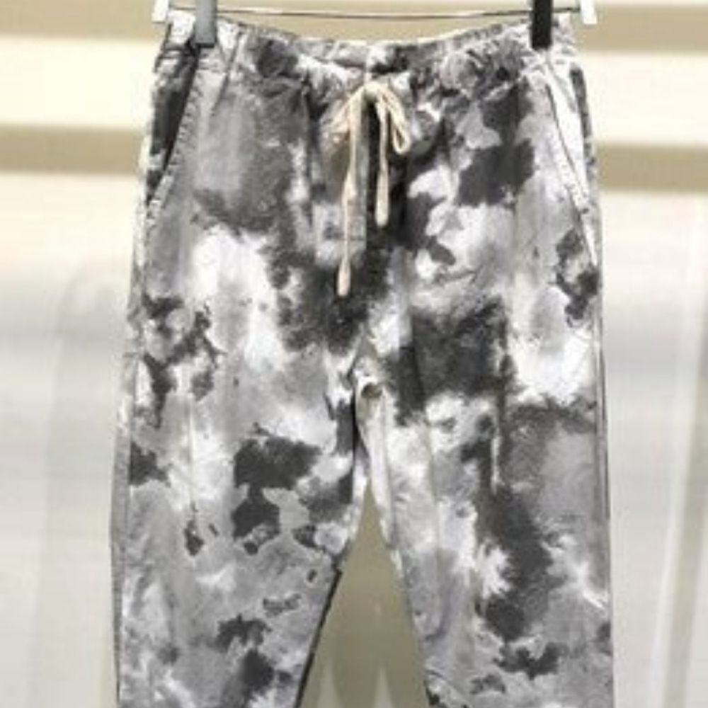 VENTI 6 GREY TIE DYE RELAXED FIT JOGGERS